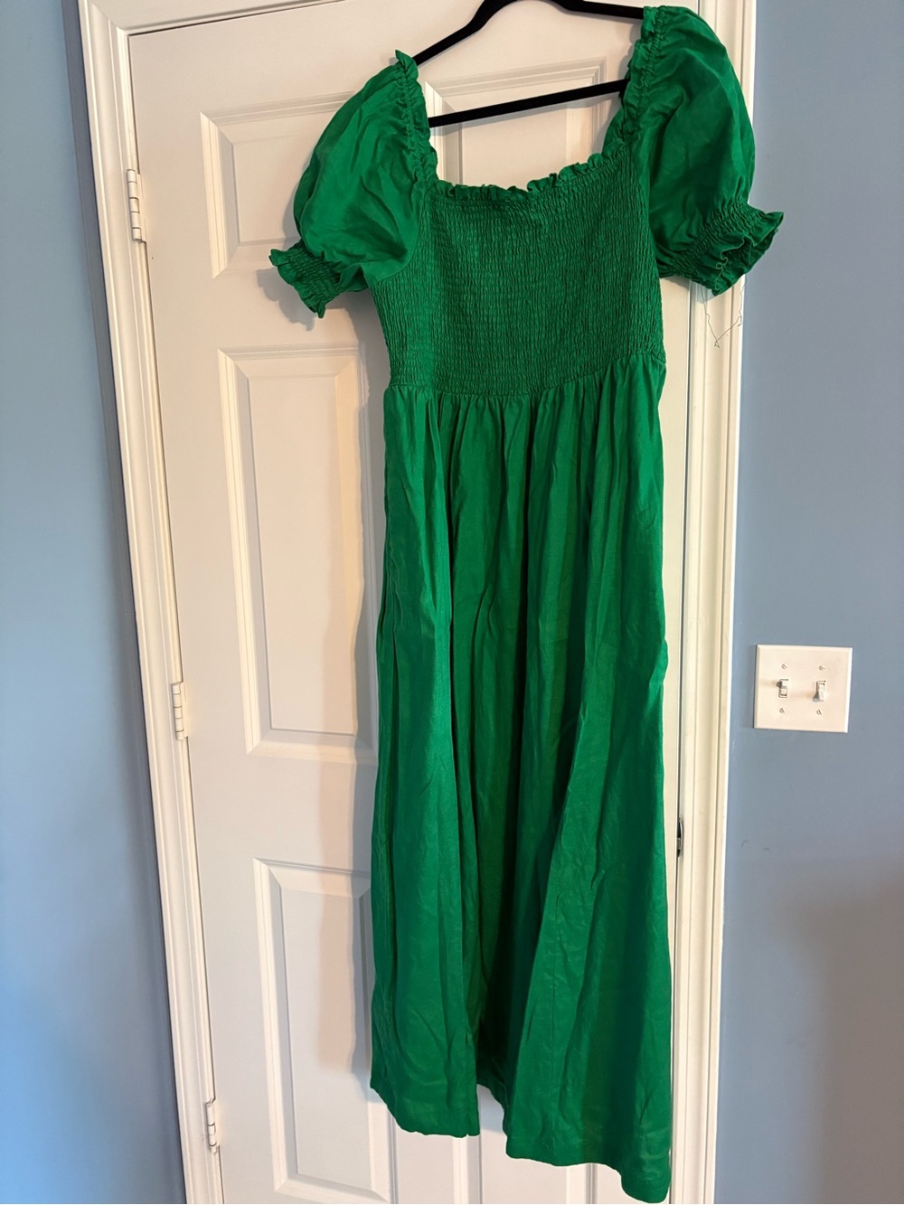 Boden Smocked Linen Midi Dresses - Picture 3 of 9